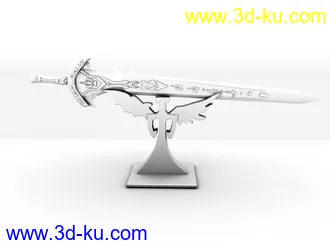 3D打印模型古代侠客佩剑的图片