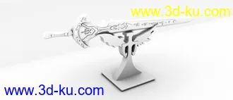 3D打印模型古代侠客佩剑的图片