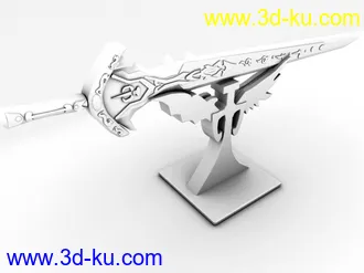 3D打印模型古代侠客佩剑的图片