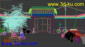3D打印模型四合院一角的图片