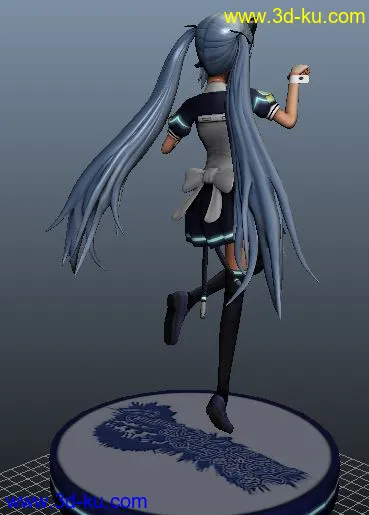 精品初音分享~~喜欢初音的快来吧!!!obj文件模型的图片10