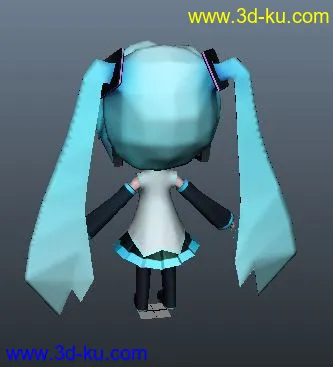 精品初音分享~~喜欢初音的快来吧!!!obj文件模型的图片12