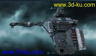 秃鹫级机动战舰EVE遨游太空逼真3D模型的图片