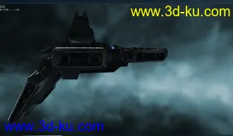 秃鹫级机动战舰EVE遨游太空逼真3D模型的图片