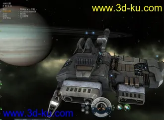 秃鹫级机动战舰EVE遨游太空逼真3D模型的图片