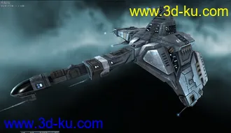 秃鹫级机动战舰EVE遨游太空逼真3D模型的图片