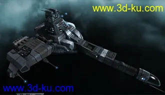 秃鹫级机动战舰EVE遨游太空逼真3D模型的图片
