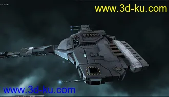秃鹫级机动战舰EVE遨游太空逼真3D模型的图片