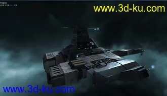 秃鹫级机动战舰EVE遨游太空逼真3D模型的图片