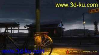 3D打印模型火车小站带动画的图片