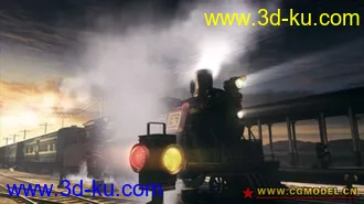 3D打印模型火车小站带动画的图片
