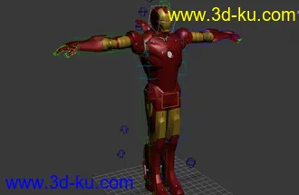 3D打印模型钢铁侠带绑定的图片