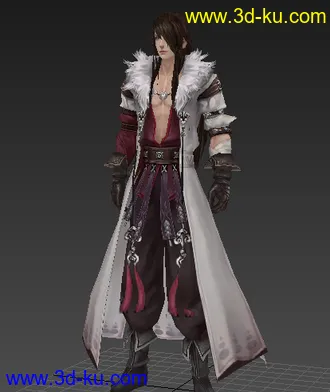 3D打印模型帅气的古代人物，莫雨公子的图片