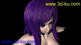3D打印模型maya毛发    可爱小女孩的图片
