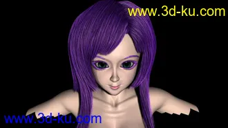 3D打印模型maya毛发    可爱小女孩的图片