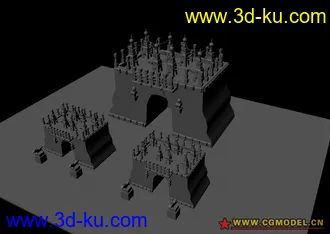 3D打印模型城墙的图片