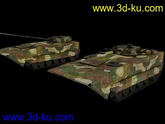 3D打印模型国产ZBD05型两栖步兵战斗车and突击坦克的图片