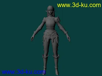 3D打印模型刚在学绑定骨骼，从别人那拿来的，贴图个人感觉很赞的图片