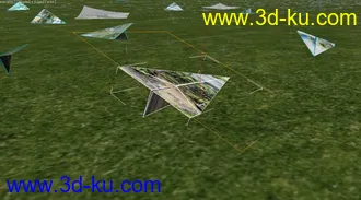 3D打印模型草地纸飞机的图片