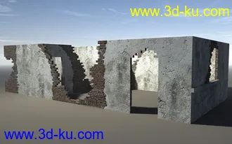残缺遗址建筑3D模型合辑的图片