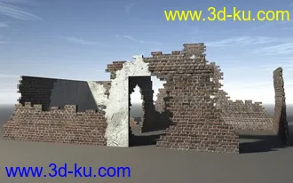 残缺遗址建筑3D模型合辑的图片