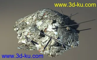 残缺遗址建筑3D模型合辑的图片