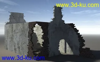 残缺遗址建筑3D模型合辑的图片