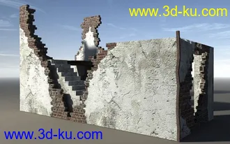 残缺遗址建筑3D模型合辑的图片