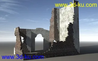 残缺遗址建筑3D模型合辑的图片