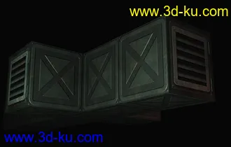 科幻游戏工业场景设备3D模型合辑的图片