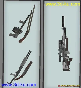 3D打印模型使命召唤6武器的图片
