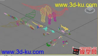 3D打印模型动物合集狗恐龙等的图片