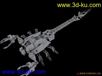 3D打印模型绑定骨骼的蝎子的图片