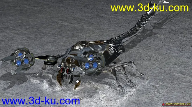 绑定骨骼的蝎子模型的图片2
