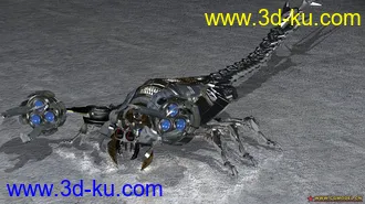 3D打印模型绑定骨骼的蝎子的图片