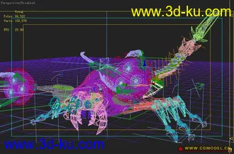 3D打印模型绑定骨骼的蝎子的图片