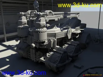 3D打印模型原创装甲车精模的图片