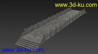 3D打印模型中式max石桥的图片