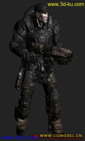 战争机器主角模型加贴图带NORMAL的图片