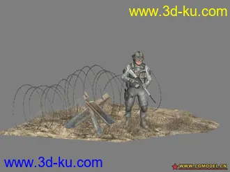 3D打印模型使命召唤6 海军陆战队员的图片