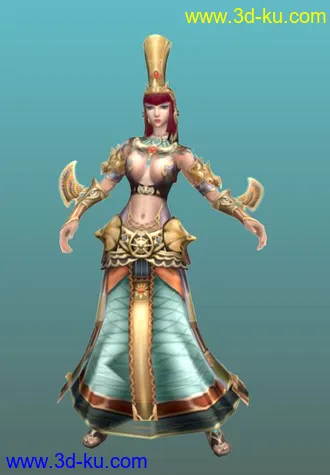 AT王者世界女性角色3D模型带动画显皇室帖图的图片