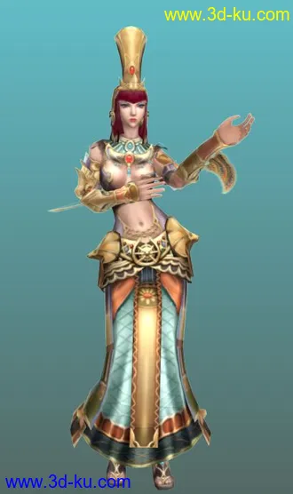 AT王者世界女性角色3D模型带动画显皇室帖图的图片