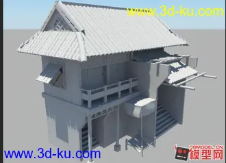 3D打印模型白膜-房子的图片