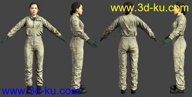 us_jumpsuit_female from Battlefield 4模型的图片2