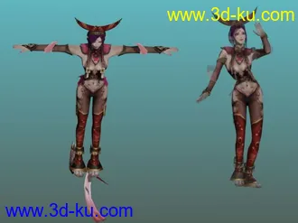 仙艳妲己模型带动画呈蕾丝帖图的图片