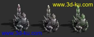 3D打印模型三渲二场景部件山石制作的图片