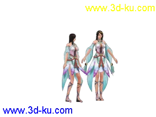 术修-女-装备02模型带动作现灵气帖图的图片