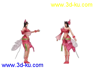 魅修-女-装备02模型带动作现鬼魅帖图的图片