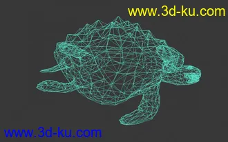 3D打印模型一个不错的海龟的图片