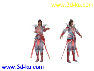 剑修-男-装备01模型带动作英雄呈帖图的图片